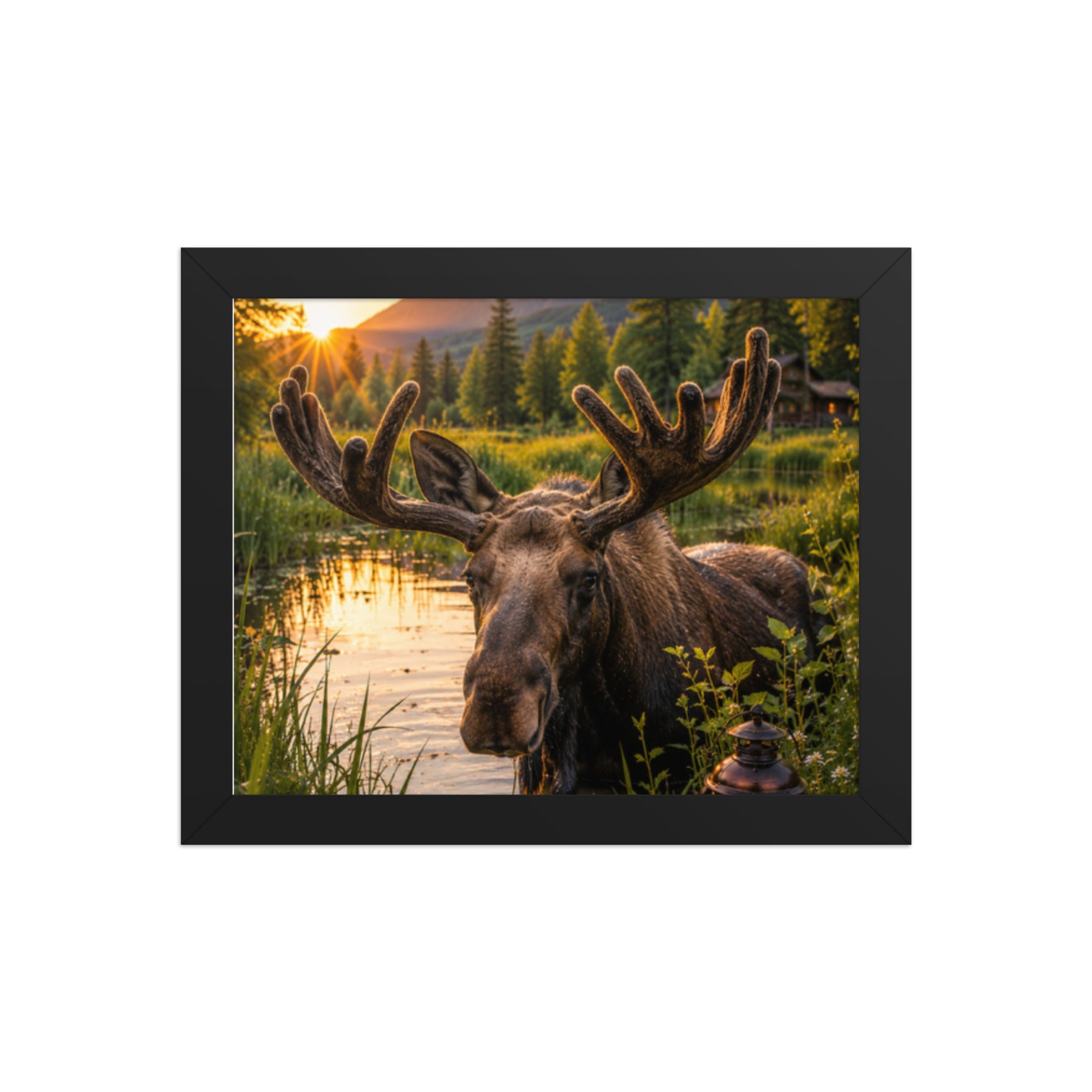 Majestic Moose — Framed Poster - The Cozy Corner