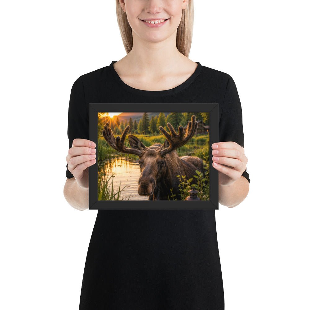 Majestic Moose — Framed Poster - The Cozy Corner