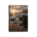 Black Lab Coastal Sunset — Spiral Notebook - The Cozy Corner