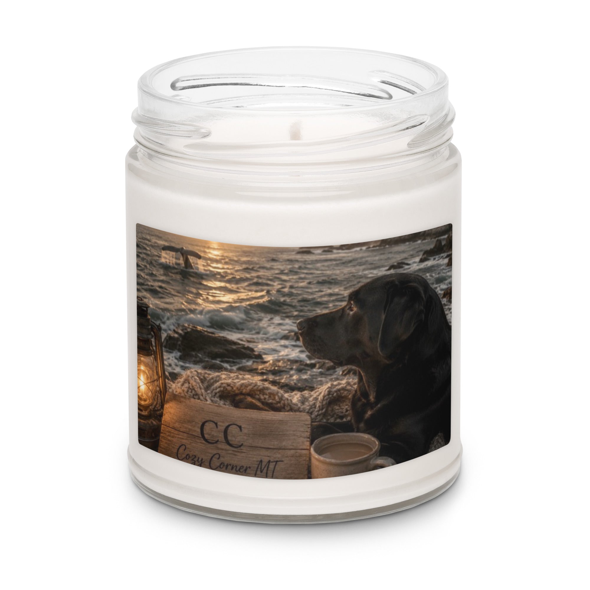 Black Lab Coastal Sunset — Candle - The Cozy Corner