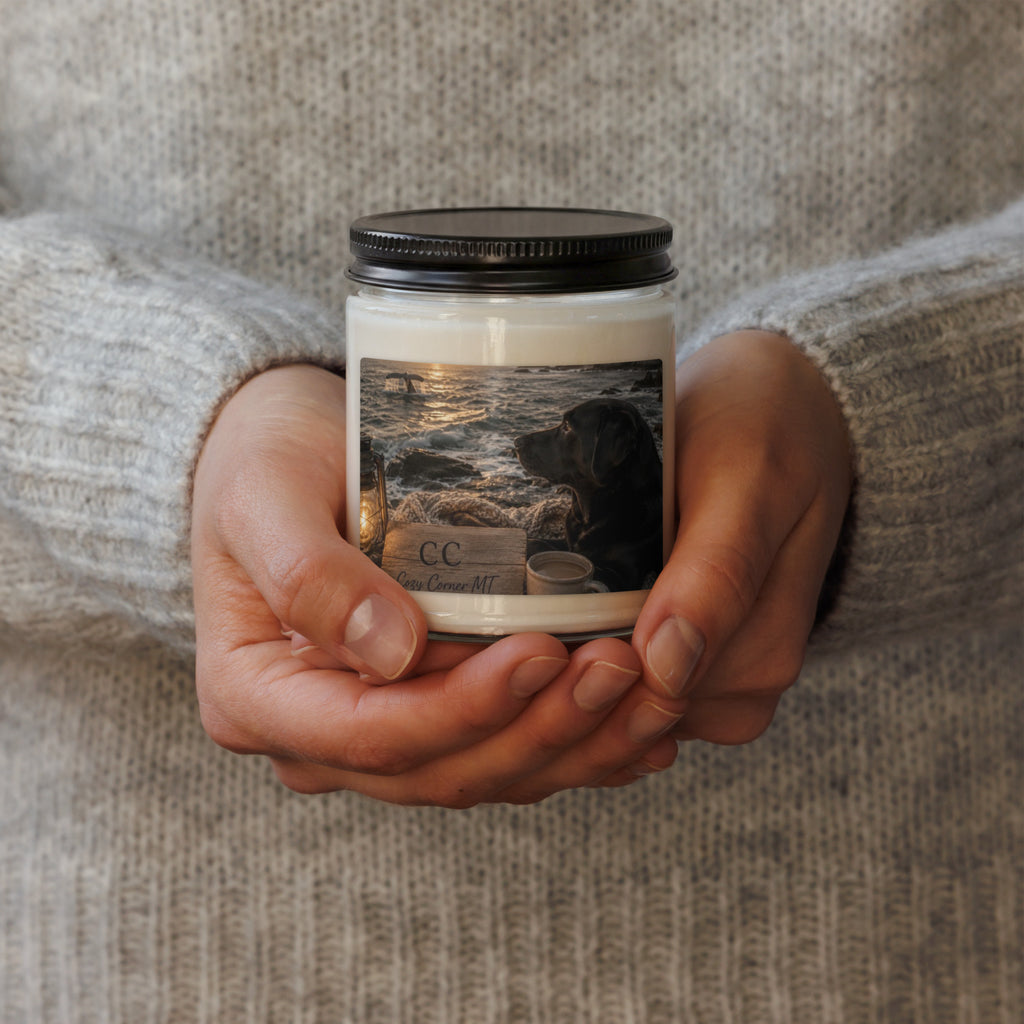 Black Lab Coastal Sunset — Candle - The Cozy Corner