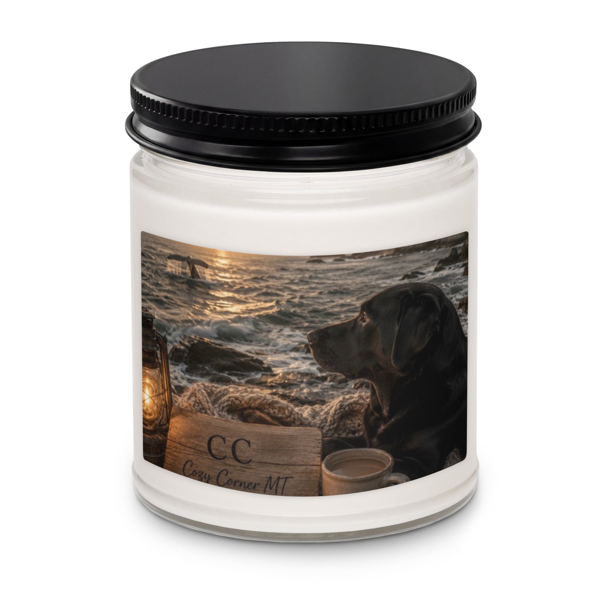 Black Lab Coastal Sunset — Candle - The Cozy Corner
