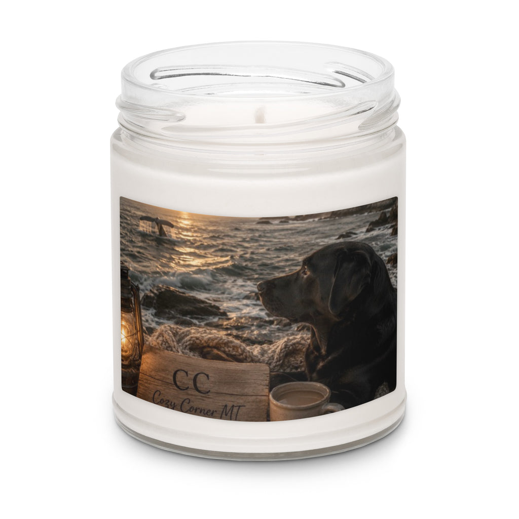Black Lab Coastal Sunset — Sea Salt & Orchid Candle - The Cozy Corner