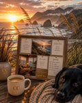 Seashore Soul Board – Coastal Vision Board Digital Wallpaper - The Cozy Corner
