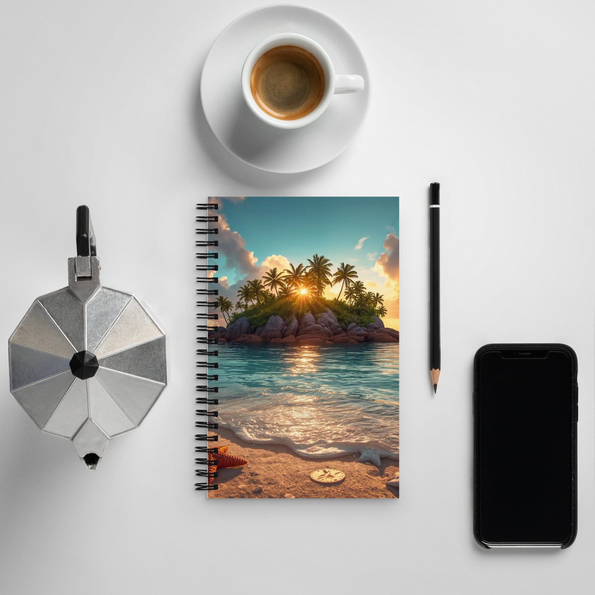 Starfish Island — Spiral Notebook | CC Signature Collection - The Cozy Corner