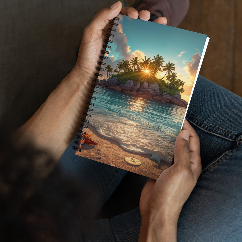 Starfish Island — Spiral Notebook | CC Signature Collection - The Cozy Corner