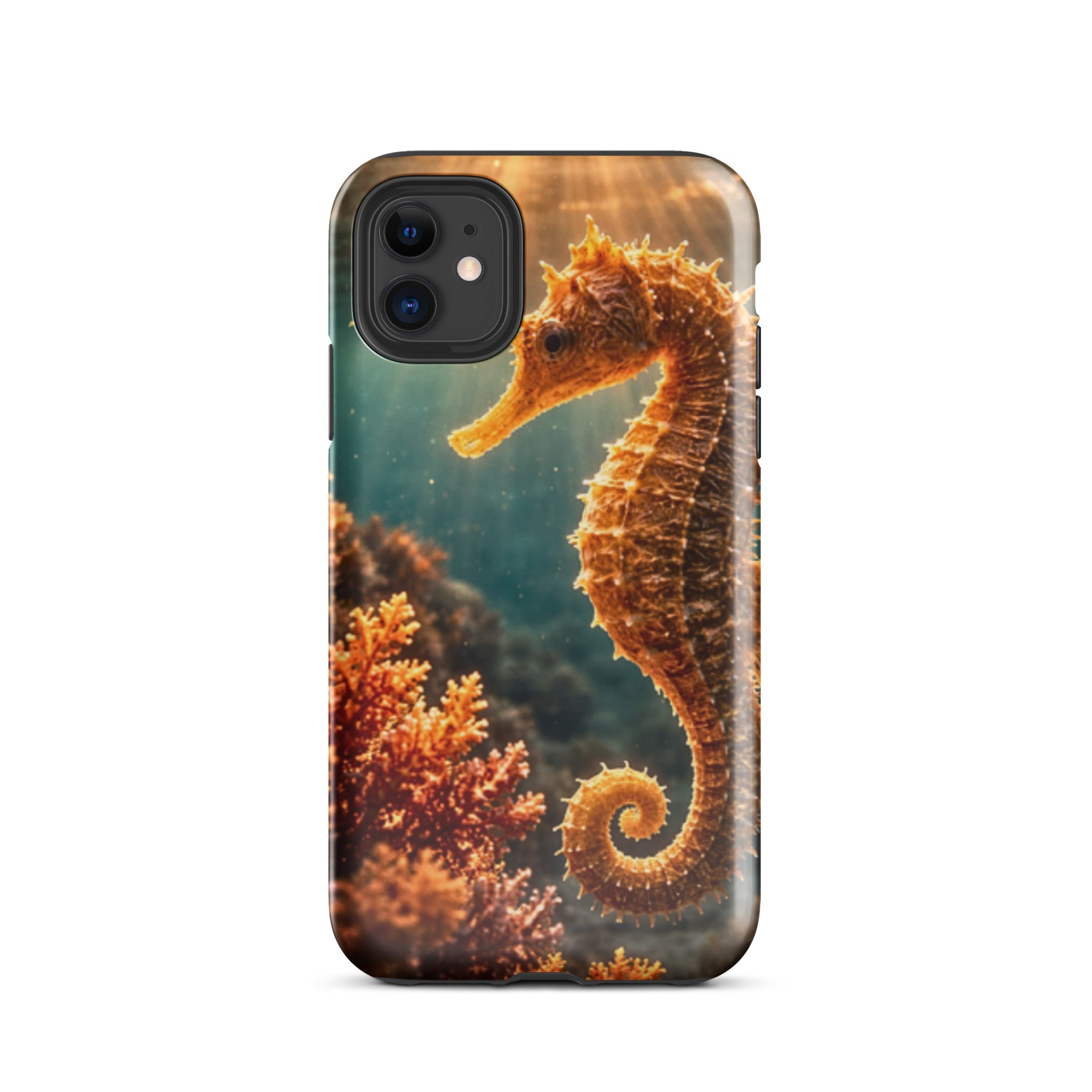 Golden Seahorse — Tough iPhone Case | CC Signature Cases - The Cozy Corner