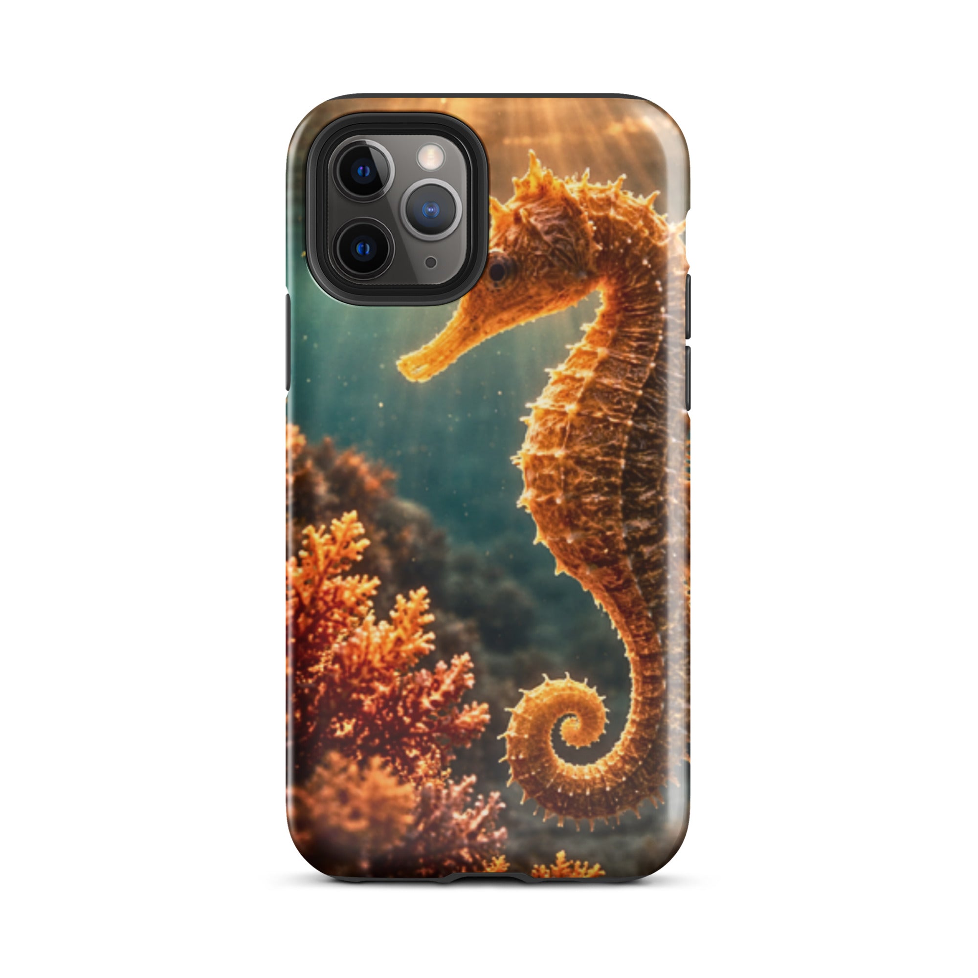Golden Seahorse — Tough iPhone Case | CC Signature Cases - The Cozy Corner