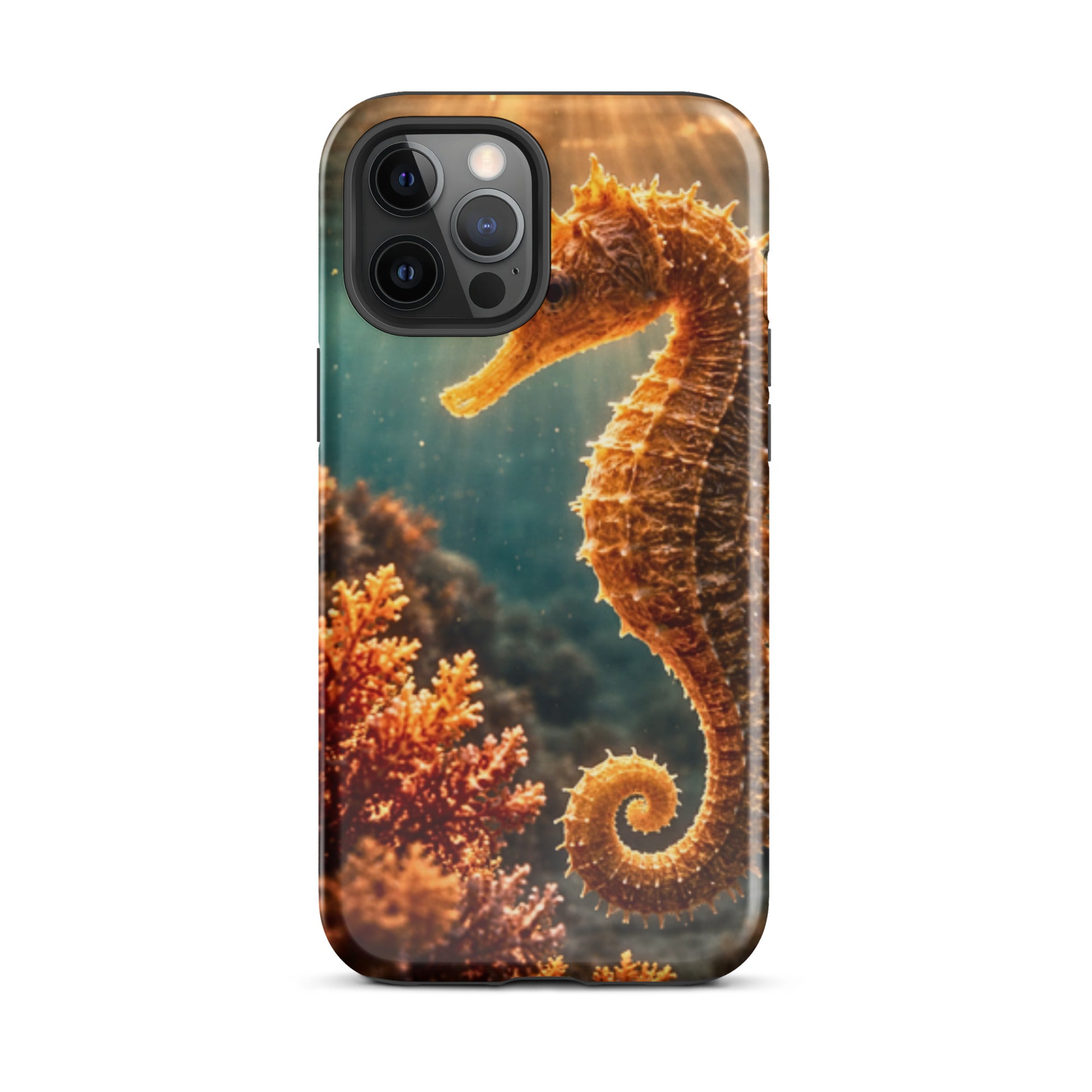 Golden Seahorse — Tough iPhone Case | CC Signature Cases - The Cozy Corner