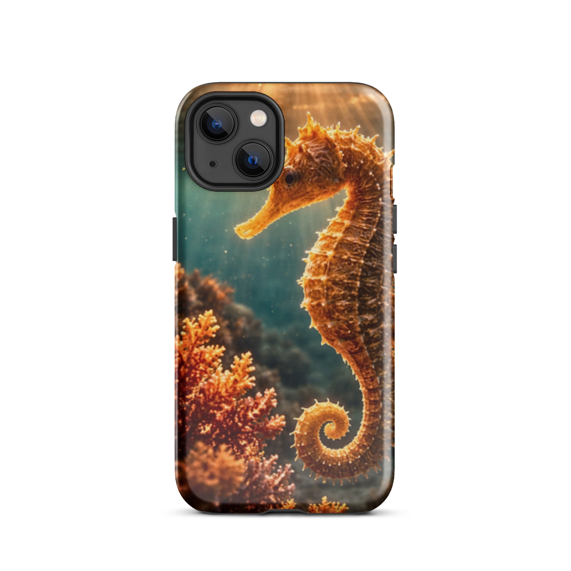 Golden Seahorse — Tough iPhone Case | CC Signature Cases - The Cozy Corner