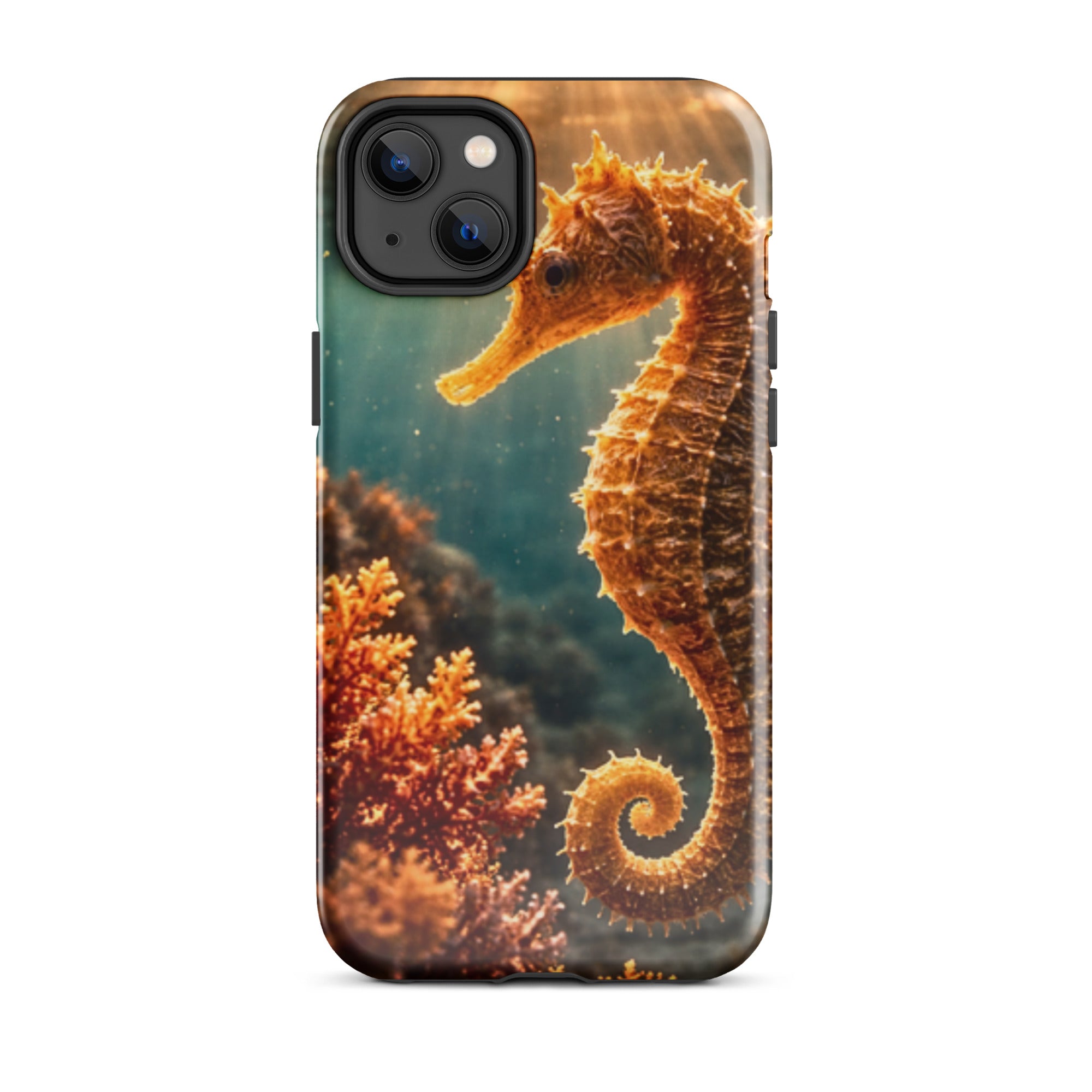 Golden Seahorse — Tough iPhone Case | CC Signature Cases - The Cozy Corner