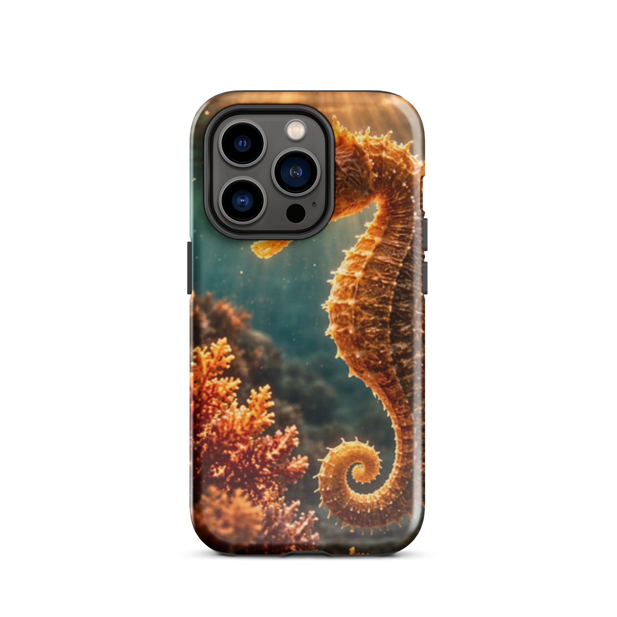 Golden Seahorse — Tough iPhone Case | CC Signature Cases - The Cozy Corner