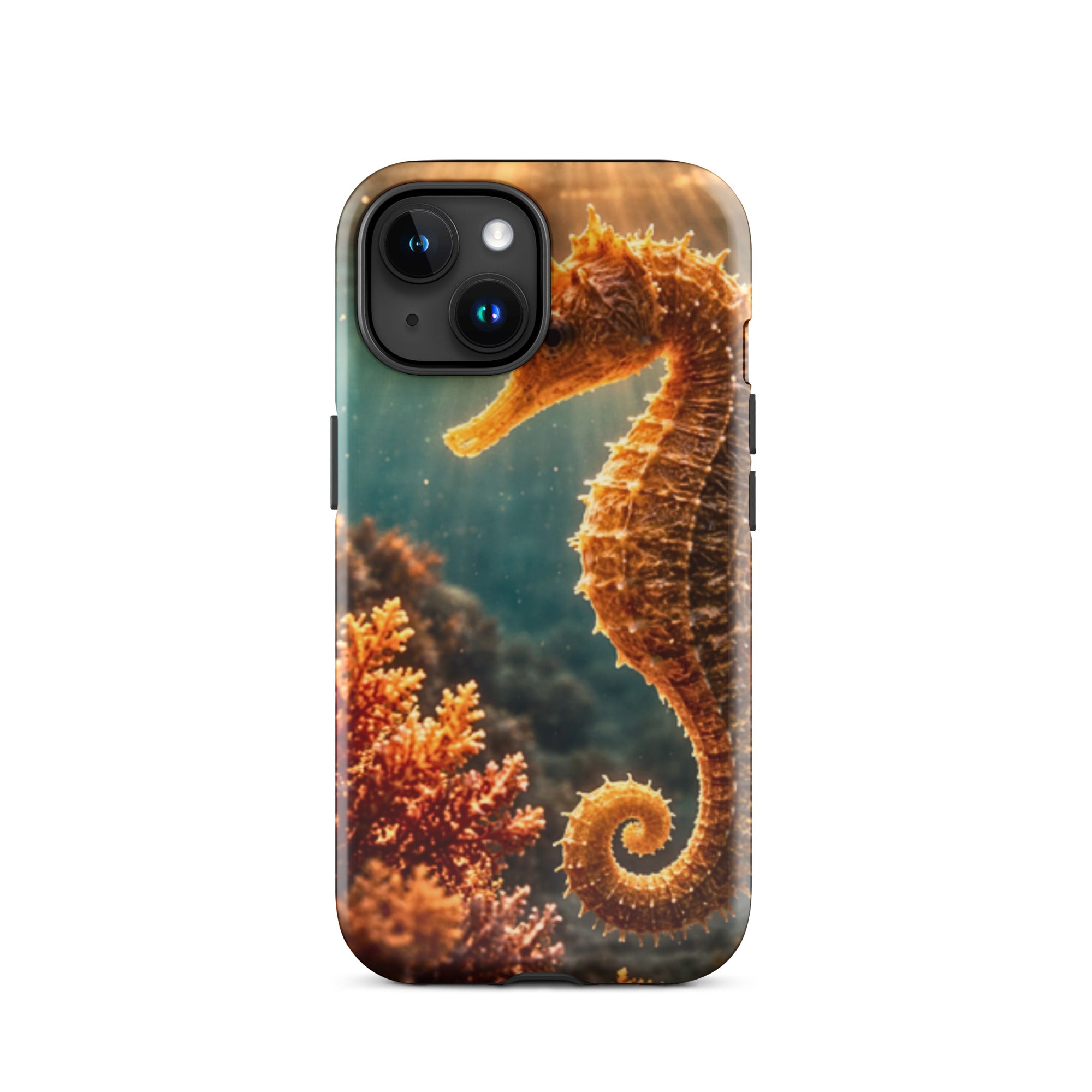 Golden Seahorse — Tough iPhone Case | CC Signature Cases - The Cozy Corner
