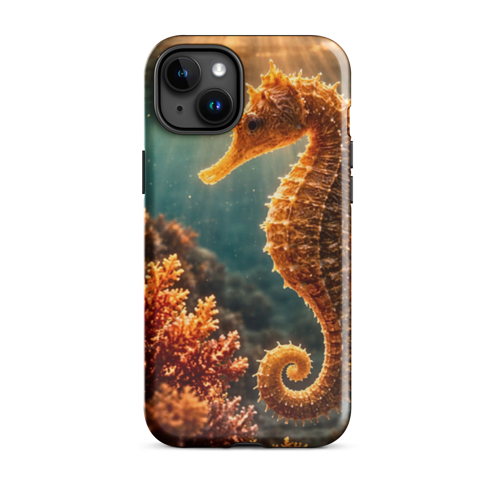 Golden Seahorse — Tough iPhone Case | CC Signature Cases - The Cozy Corner