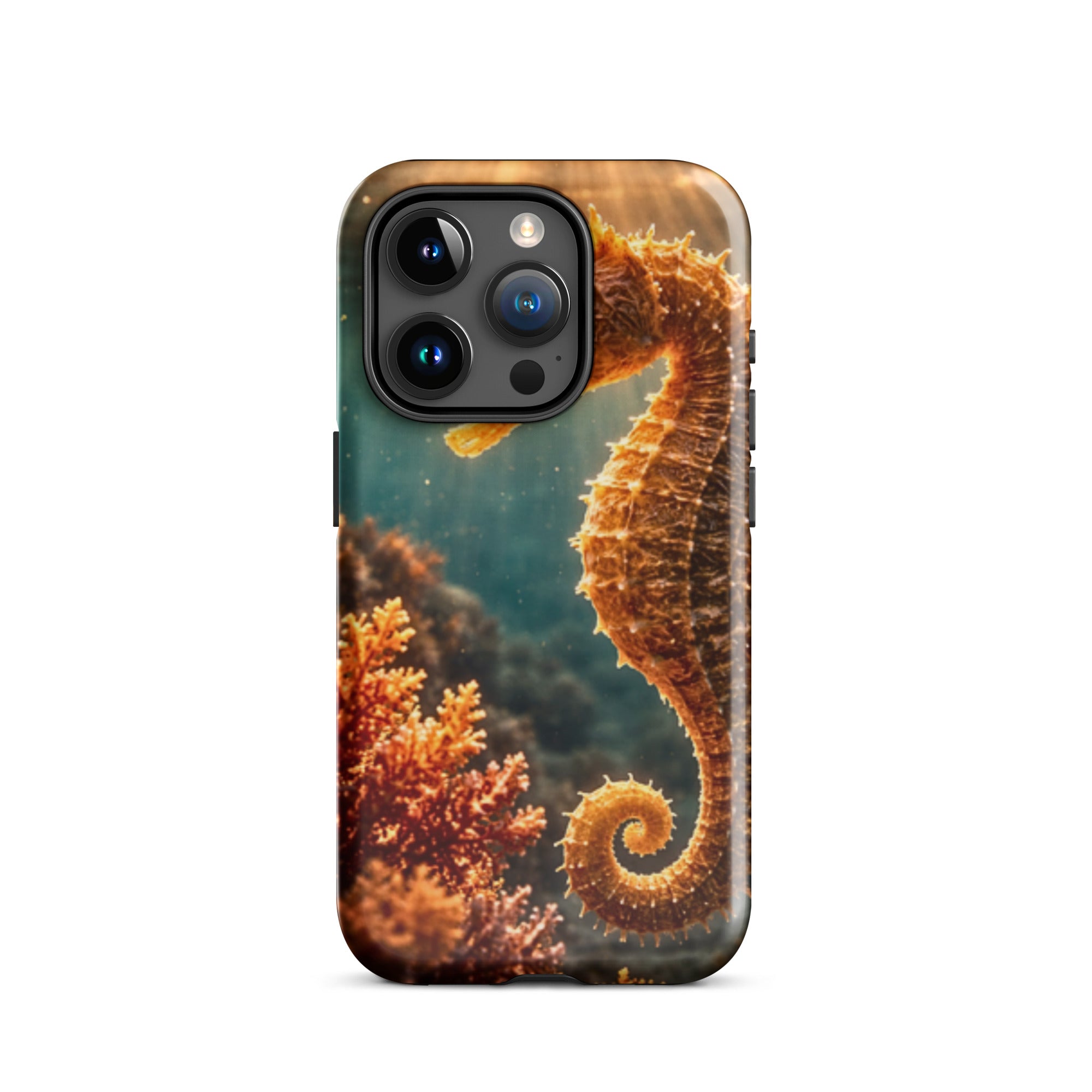 Golden Seahorse — Tough iPhone Case | CC Signature Cases - The Cozy Corner