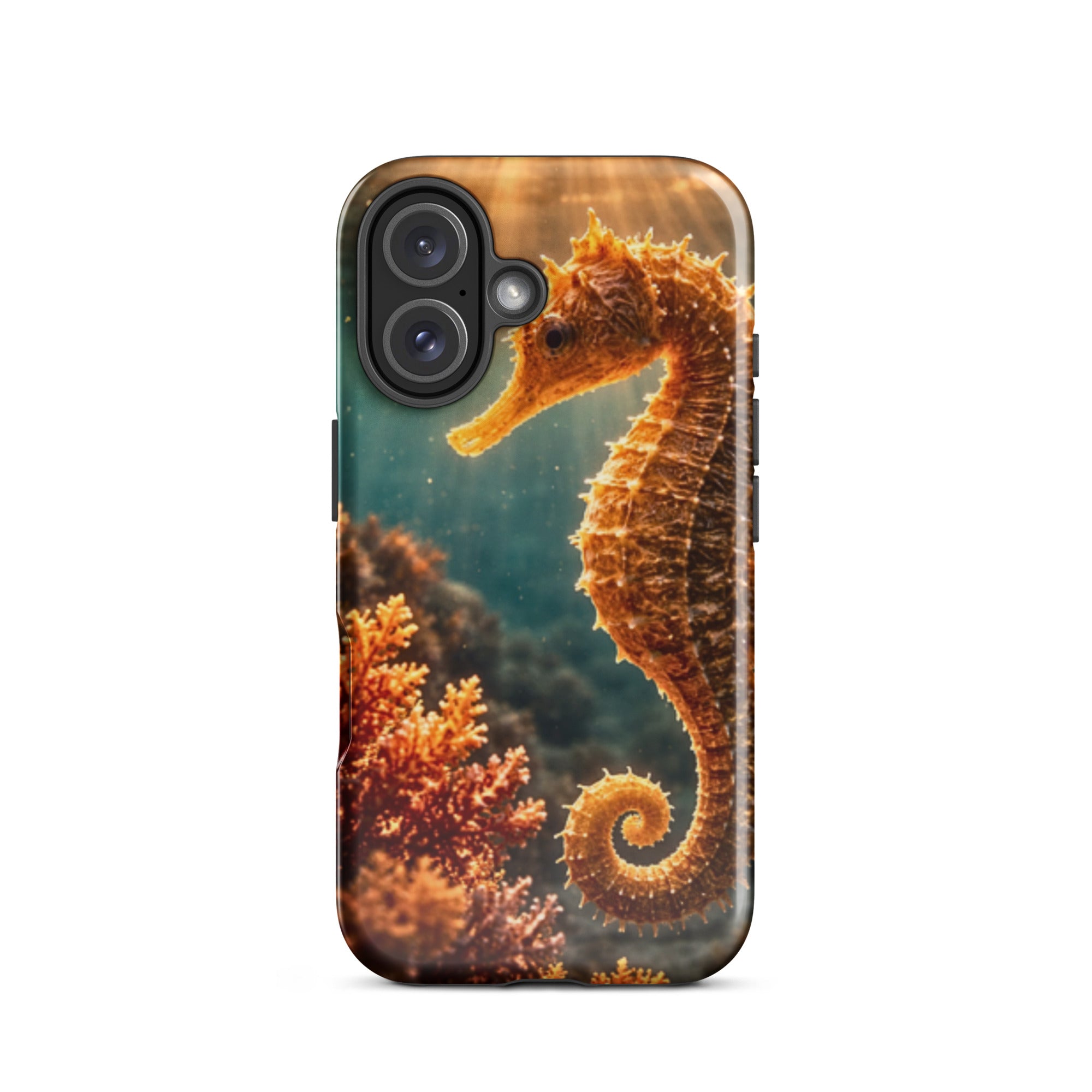 Golden Seahorse — Tough iPhone Case | CC Signature Cases - The Cozy Corner