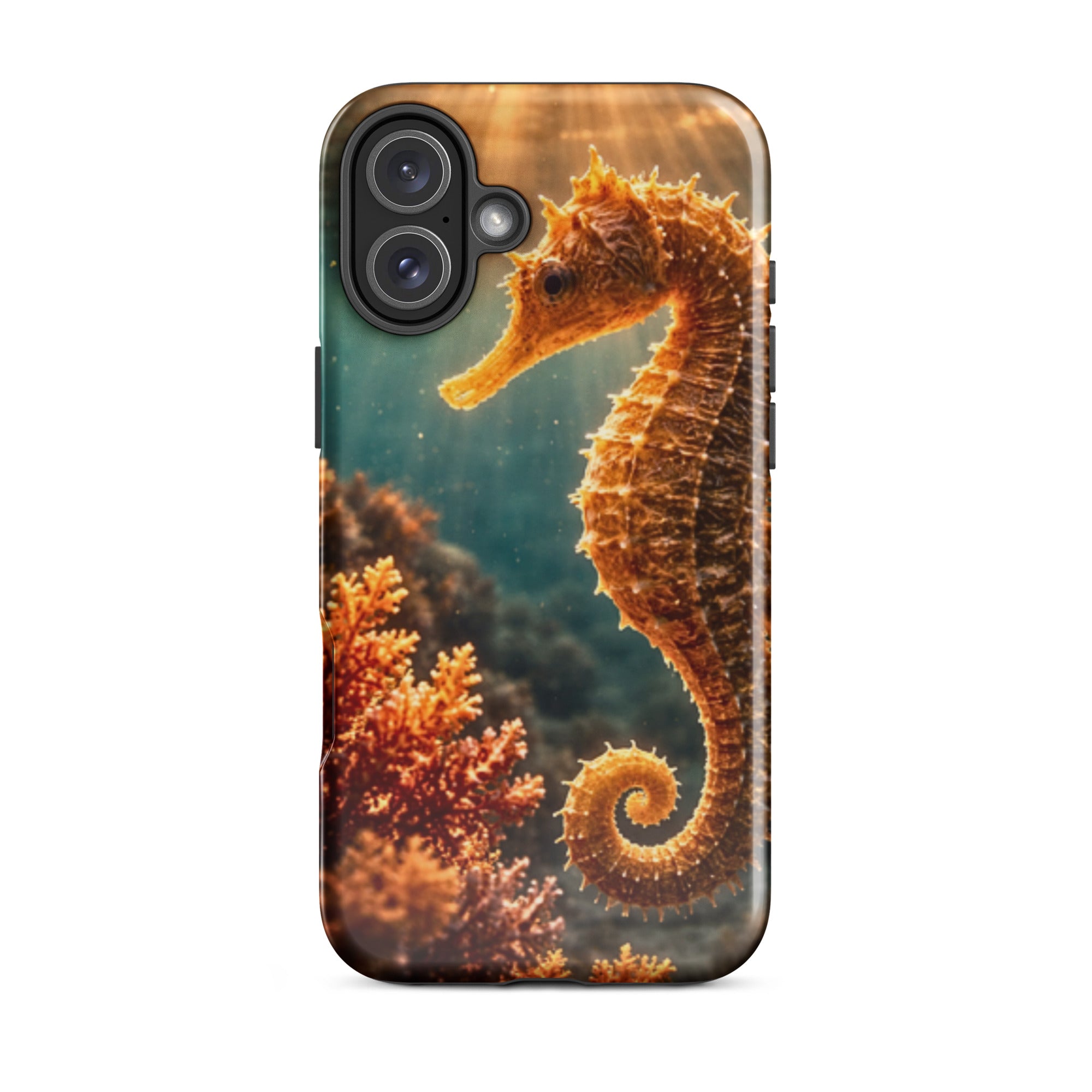 Golden Seahorse — Tough iPhone Case | CC Signature Cases - The Cozy Corner