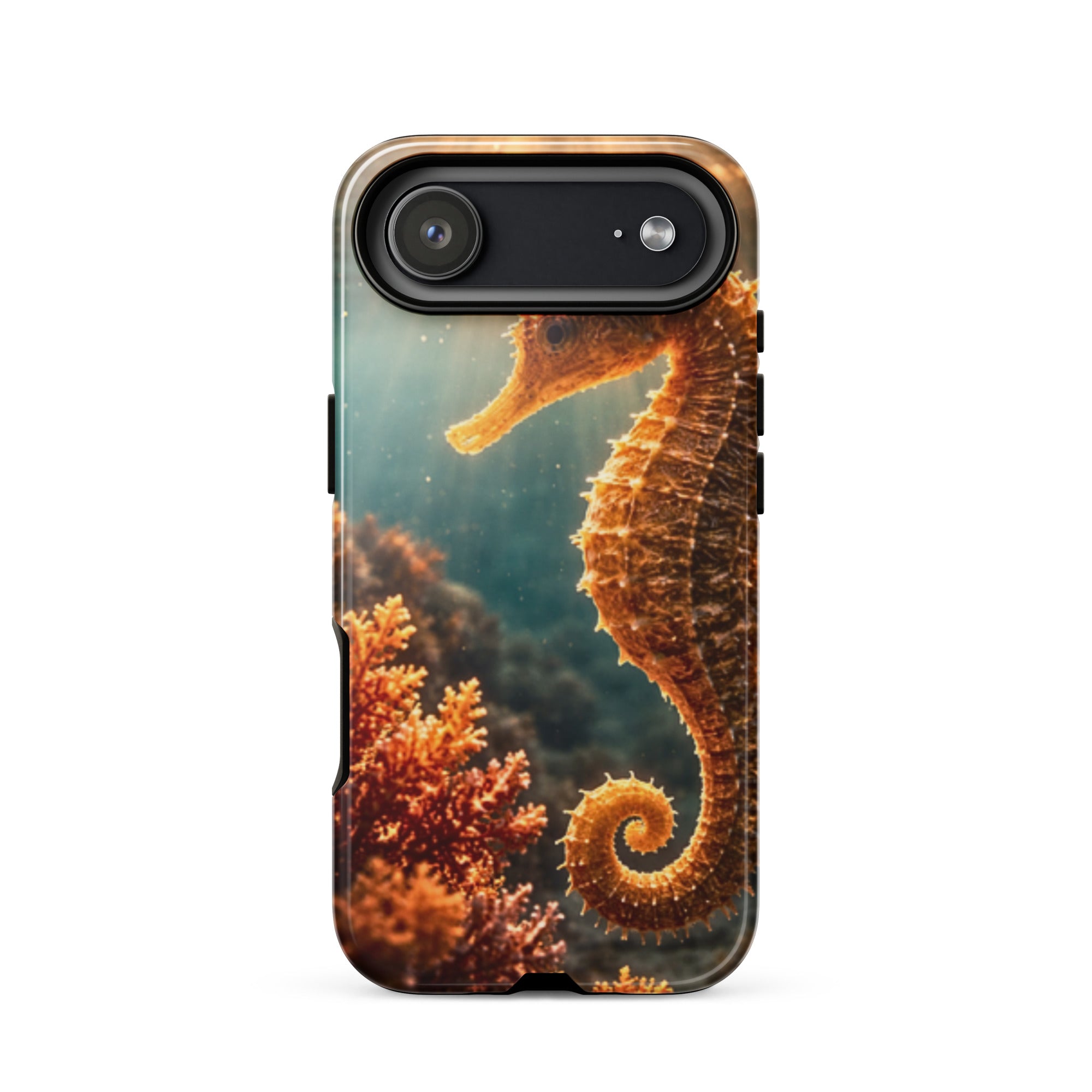 Golden Seahorse — Tough iPhone Case | CC Signature Cases - The Cozy Corner