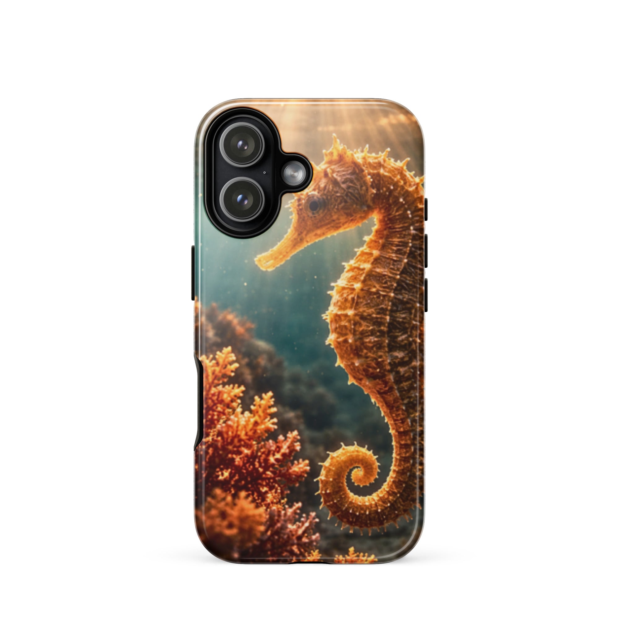 Golden Seahorse — Tough iPhone Case | CC Signature Cases - The Cozy Corner