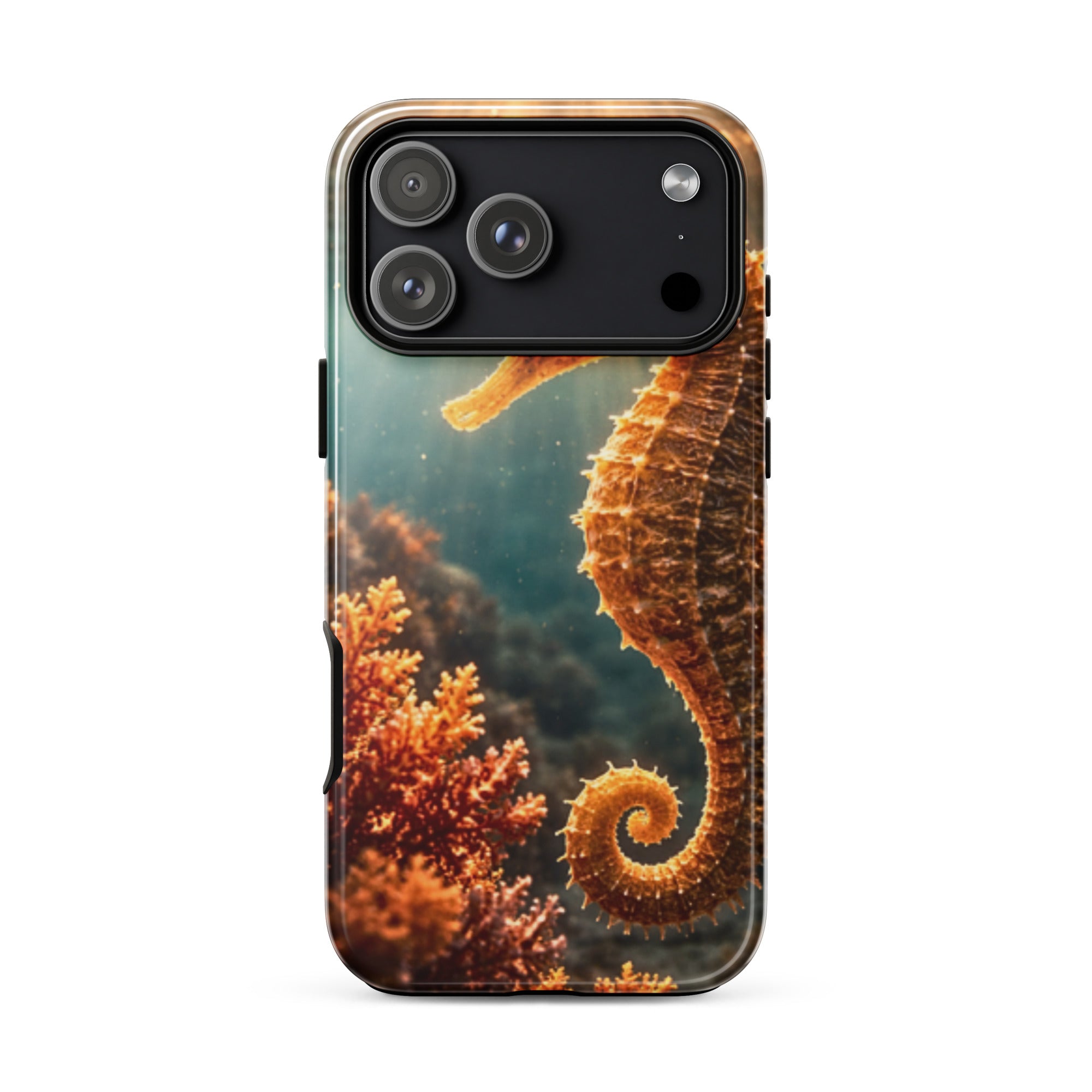 Golden Seahorse — Tough iPhone Case | CC Signature Cases - The Cozy Corner