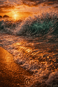The Waves | Premium Digital Art - The Cozy Corner