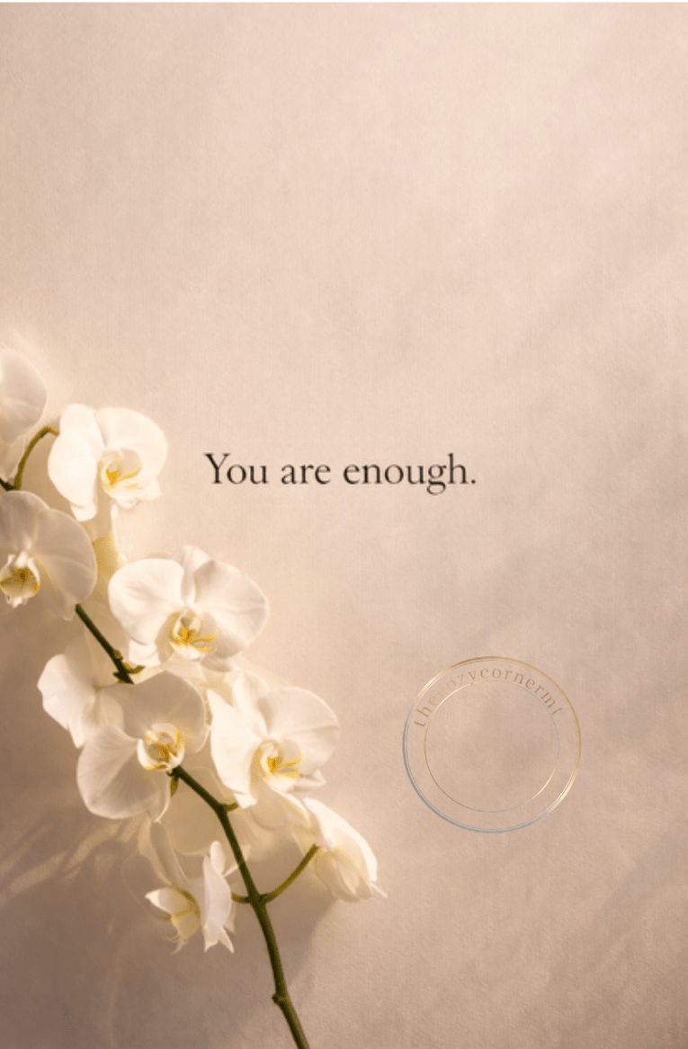 You Are Enough - Elegant Orchid E - Card - The Cozy Corner